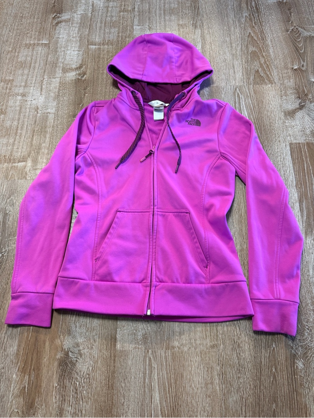 The North Face Women’s Small Pink Soft Shell Hoodie Jacket